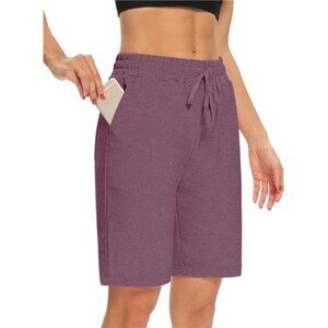 Womens Yoga Shorts Summer Red